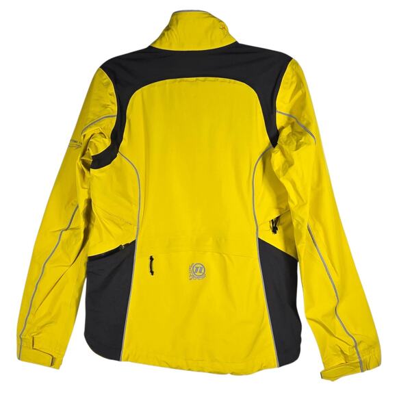 REI Novara Jacket Mens Small Yellow Black Cycling Wind Rain Reflective Bike Ride - Picture 8 of 12
